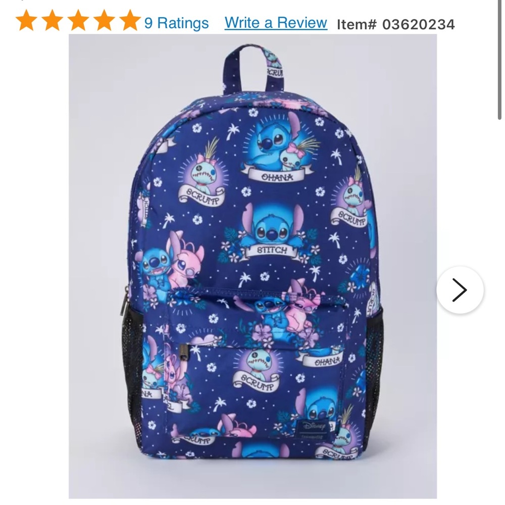 Loungefly Stitch and Angel Backpack - Lilo & Stitch barely used